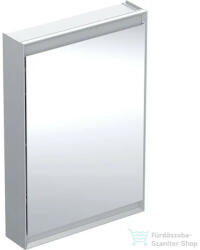 Geberit ONE 60x90 cm-es 1 ajtós tükrös szekrény ComfortLight világítással, balos, eloxált alumínium 505.810. 00.1 (505810001)