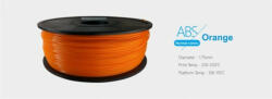 3D FILAMENT 1, 75mm ABS Narancssárga (1kg-os tekercs) (3DFILAMABS175O) - nyomtassingyen