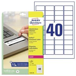 Avery Etikett címke, 45, 7x25, 4mm, eltávolíthatatlan 800 db/doboz Avery (37780)