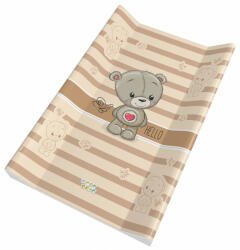 Babastar merev pelenkázó lap 50*70 cm - Drapp szívecskés maci