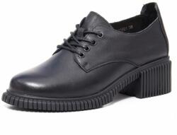 PASS Collection Pantofi dama casual, piele naturala, J8B21601 N, negru - 37 EU
