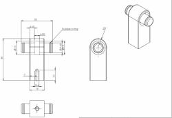  Furnipart Fogantyú REGULAR 2 gomb, fém szálcsiszolt (553225014-66)