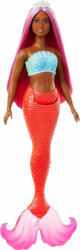 Mattel Barbie Dreamtopia Színes hajú sellő narancssárga uszonnyal (HRR04)
