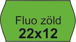 Árazószalag, 22x12 FLUO zöld (10 tek) (IS2212FZ)