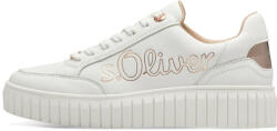 s.Oliver 005-23665-42-159 Női fehér fűzős sportcipő
