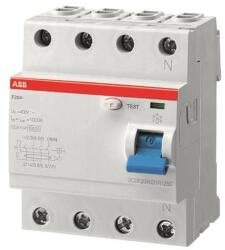 ABB F204 A-40/0.1 áram-védőkapcsoló (Fi-relé), A osztály, 4P, 40A, 100 mA (ABB 2CSF204101R2400) (2CSF204101R2400)