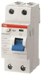 ABB F202 AC-40/0.3 áram-védőkapcsoló (Fi-relé), AC osztály, 2P, 40A, 300 mA (ABB 2CSF202001R3400) (2CSF202001R3400)