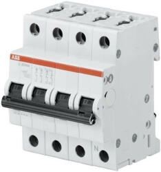 ABB S203-C2NA kismegszakító 3P+N, 2A, C karakterisztika, 6kA (ABB 2CDS253103R0024, S203C2NA) (2CDS253103R0024)