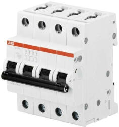 ABB S204-C16 kismegszakító 4P, 16A, C karakterisztika, 6kA (ABB 2CDS254001R0974, S204C16) (2CDS254001R0974)