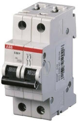 ABB S202P-D0.5 kismegszakító 2P, 0, 5A, D karakterisztika, 25kA (ABB 2CDS282001R0981, S202PD0.5) (2CDS282001R0981)