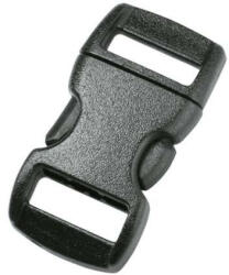 Duraflex paracord ívelt csat 10mm fekete (7261-7262)