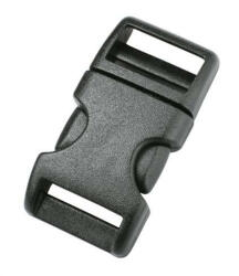 Duraflex paracord ívelt csat 20mm fekete (7065-7066)