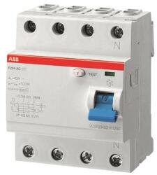 ABB F204 AC- 100/0.03 áram-védőkapcsoló (Fi-relé), AC osztály, 4P, 100A, 30 mA (ABB 2CSF204001R1900) (2CSF204001R1900)