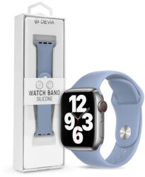 Apple Watch szilikon sport szíj - Devia Silicone Deluxe Series Sport Watch Band - 42/44/45/49 mm - fog blue