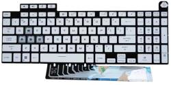 ASUS Tastatura pentru Asus TUF Gaming F15 FX507ZC argintie iluminata US Mentor Premium