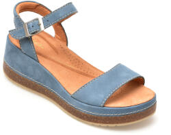 Clarks Sandale casual CLARKS albastre, KASSANDA LILY, din nabuc 38