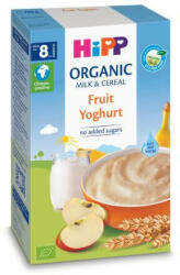  Lapte si cereale Bio cu fructe si iaurt, 6 luni +, 250 g, Hipp