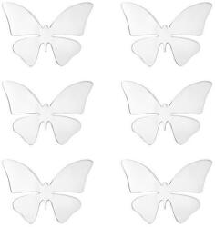  Set 6 fluturi 3D, autocolant de perete, stickere acrilice oglinda - esteto - 29,99 RON