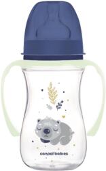 Canpol babies Sleepy Koala EasyStart kólika elleni cumisüveg 240 ml, kék