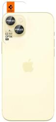 Spigen Folie protectie Spigen Optik EZ FIT compatibil cu iPhone 14 / 14 Plus / 15 / 15 Plus Yellow (AGL07168)