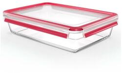 Tefal - 3 l MSEAL GLASS élelmiszertároló, piros/üveg N1041210 (GS0283)