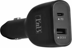 T'nB 65W USB & USB Type-C Quick Charge and Power Delivery Car Charger Black CACPD65W (CACPD65W)