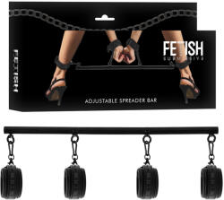 Fetish Submissive Bondage Adjustable Separator Bar 4 Pieces Black