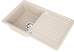 Casa Blanca Chiuveta CASA BLANCA VERA 1 cuva si picurator 76X46 NISIP Chiuveta