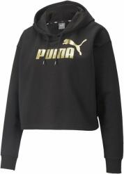 PUMA Ess+ Metallic logó vágott kapucnis pulóver Tr 84830501 női F (062030221084830501000027)