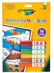 Crayola Crayola: Carte de colorat cu numere şi markere lavabile (04 7321G) Carte de colorat