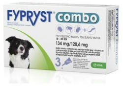 FYPRYST Fypryst Combo Dog M 134 mg 10-20 kg, Cutie cu 3 pipete