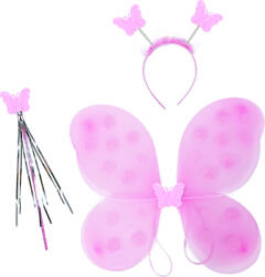 Rappa Világos rózsaszín pillangószárnyak fejpánttal és pálcával (RP218741)