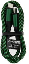 Patona Cablu PD 100W USB-C cu USB-C 50cm PATONA Premium (PT-1732)