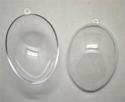 Műanyag átlátszó szétszedhető tojás 12x8, 8cm