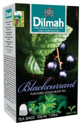 Dilmah Fekete tea DILMAH Blackcurrant 20 filter/doboz - papir-bolt