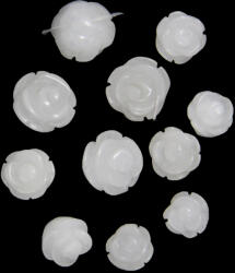  Cuart de Zapada Floare 8, 10, 12, 14 mm - cu Gaura - Margele Pietre Semipretioase - 1 Buc