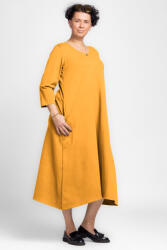Pierino Rochie lunga A-line din jerseu punto milano, galbena Talie unica