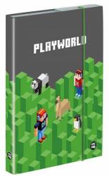 OXY BAG / Karton PP PlayWorld füzetbox - A5 - zöld/szürke (IMO-KPP-8-74224)