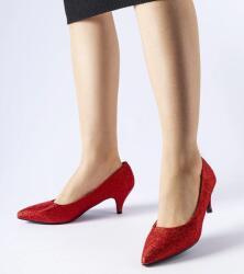 * producent niezdefiniowany Vörös csillogó alacsony sarkú cipő Pescara - 40