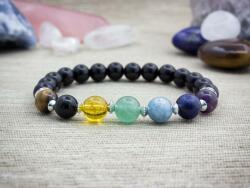 R. M. ékszer Az ónix szilárdsága csakra ásvány karkötő (16562RM16)