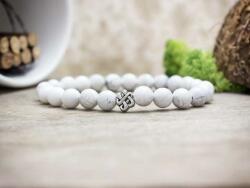 R. M. ékszer Végtelen fonat howlit ásvány karkötő (5165-RM-14)