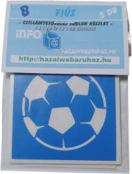 Fiús - csillámtetoválás SABLON készlet - 5 darabos - "B" variáció