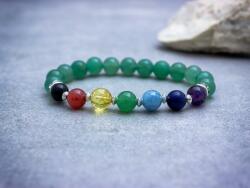 R. M. ékszer Békesség aventurin csakra ásvány karkötő (2011-RM-17)