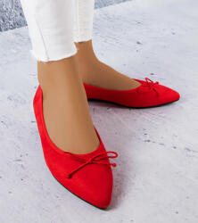 Gemre Piros hegyes orrú balerina cipők Latour - 36
