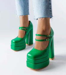 Gemre Zöld magas sarkú Chouinard cipők - 38