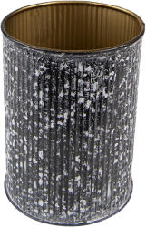 Clayre & Eef Set 2 suporturi lumanari fier alb negru 9x12 cm (6Y5394)
