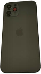 iPhone 12 Pro (6.1") készülék hátlap, kamera lencsével / sim tálcával, akkufedél, szürke, AAA+ minőségű