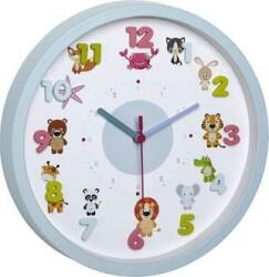 TFA Ceas de perete pentru copii, silentios, cu animale si cifre 3D, TFA Little Animals 60.3051. 14 (60.3051.14)