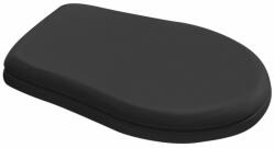  Sapho Kerasan Retro duroplast WC ülőke Soft Close zsanérokkal, matt fekete 108831 (108831)