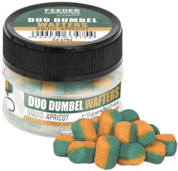 Carp Zoom FC Duo Dumbel Wafters horogcsali, o10x14 mm, squid, sárgabarack, 15 g (CZ3244)